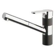 Armando Vicario ISA Pullout Kitchen Mixer - Chrome/Onyx
