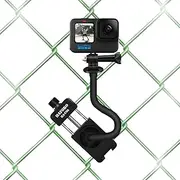C08 Fence Mount for GoPro/DJI Action/Mevo Start/Smartphone/Insta360 AKASO Action Camera Fence Holder for Game Changer Mounting Kit for Picklebal Baseball Softball Football Training Recording