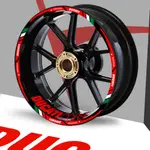 DUCATI 反光輪貼紙摩托車輪胎 17" 輪輞輪轂防水貼花適用於杜卡迪 MONSTER M400 600 620 75