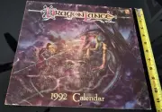 DragonLance Calendar 1992 SIGNED CLYDE CALDWELL TSR ADVANCED DUNGEONS & DRAGONS