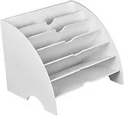 Desktop Organizer Supports Multiple Magazines and Stationery Storage Shelves AXCDE (Color : ROXO)