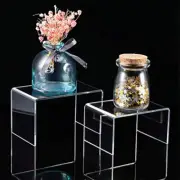 10PCS 4*3*2 Stackable Storage Bin Clear Acrylic Jewelry Placement Display Rack