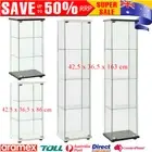 Storage Cabinet Unit Sideboard Cupboard Bookcase Display Shelves Tempered Glass