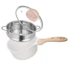 2 Quart Saucepan with Steamer Basket, Small Sauce Pot with Lid，Nonstick Coati...