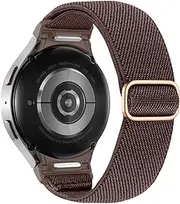 Astorgos 3 Pack Smartwatch Nylon Band Compatible with Samsung Galaxy Watch 7 6 5 4 FE Band 40mm 44mm/6 4 Classic Bands 47mm 43mm 42mm 46mm, One Click No Gap Elastic Wristband, Smoky Purple, 1 Pack