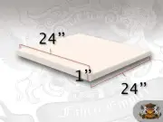 1" x 24" x 24" Square Foam Sheet