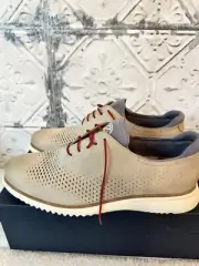 2.Zerogrand Ironstone Lined Laser Wingtip Oxford Casual Shoes Mens Size US 13 W
