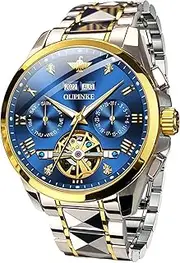 [OLEVS] OUPINKE Swiss Brand Automatic Watch for Men Self Winding Tourbillon Mechanical Business Luxury Waterproof Luminous Sapphire Crystal
