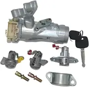Compatible with Corolla AE110 1996-2002 Complete Set of Ignition Switch Door Lock Cylinder Tailgate Lock(Complete Set)