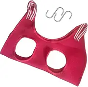 Dog Grooming Hammock Comfortable Restraint Bag for Nail Clipping and Trimming, Red, XS