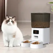 Pawz 5L Automatic Pet Feeder Double Bowl Dog Cat Auto Smart Food Dispenser Timer