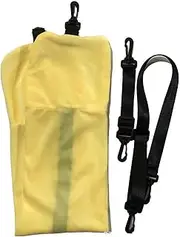 Portable Travel Bag Neck Pillow for Long-Distance Travel Polyester Neck Pillow for Traveling On Plane, Yellow