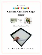 Dr.Joeljans 100ct Goof Proof Custom Cut Bird Cage Liner Plain-Poly Coated