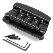 4 String Bass Bridge Tailpiece for Sterling by Music Man Style Bass Black