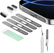 USB C Dust Plug and Phone Speaker Cover, USB C Port Cover with Cleaning kit, Phone Charging Port Cleaner,Accessories for iPhone 16/16 Plus/16 Pro/16 Pro Max/iPhone 15/15 Pro/Pro Max/Plus