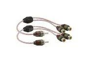 DNA PRO SPEC RCA Y-LEAD 1X MALE RCA TO 2X FEMALE RCA RED (PAIR)