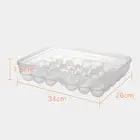 34Grid Single Layer Refrigerator Food Eggs Storage container plastic Box Crisper