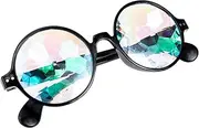 ABOOFAN Rave Glasses Kaleidoscope Rave Glasses Goggles Sunglasses: Rainbow Prism Eyeglasses Light Diffraction Glasses Eyewear for EDM Festival Decoration Party Favors Rave Sunglasses
