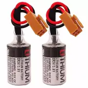 2x for / CPM2A-BAT01 PLC CPU Module with Plug ER3V 3.6V Backup Battery