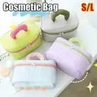 1Pcs Square Triangle Cosmetic Bag Large Travel Toiletry Bag