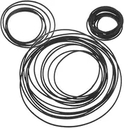 Alasum Pcs Cassette Rubber Belts for Tape Recorders Square Flat Mm Replacement Cassette Player Belts