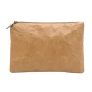 2 Pcs Retro Eco-Friendly Clutch For Woman New Fashion Handbag Female Simple Solid Color Purse Cosmetic Bag Ladies Travel Makeup Bag