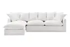 Brosa Palermo 3 Seater Modular Sofabed with Left Chaise (White), Sofa Beds,