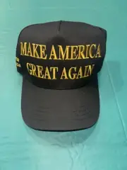Gold Dark MAGA Hat Authentic Rare Cali-Fame Trump Never Surrender Made In USA