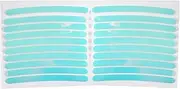X AUTOHAUX 20 Pcs Wheel Rim Stickers Arc-Shape Car Wheel Rim Tapes Decoration Stickers for 14"-22" Rim Luminous Color PET