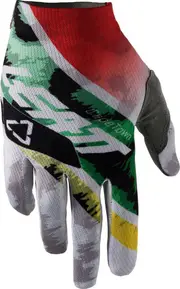 Leatt GPX 1.5 GripR Leopard Gloves, white-green, Size 2XL for Men White Green