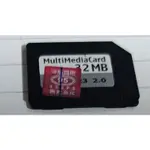 RS-MMC記憶卡_MULTIMEDIA CARD~32MB~二手