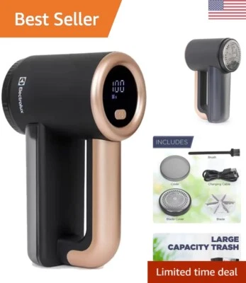 Fast-Charging Fabric Shaver & Lint Remover - Large Lint Collector & Safe Usage
