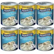 Progresso Rich & Hearty THREE CHEESE TORTELLINI Soup 18.5oz 6 Cans Ready to Srv