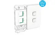 Clipsal Iconic 2 Gang Switch Grid and Skin | 3042VH
