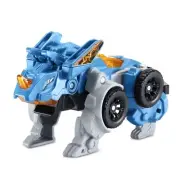 Transforming Triceratops Race Car Toy with Lights and Sounds for Kids