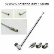 75 Ohm W/TV / 3.5 Adapter F Type Telescopic Aerial Antenna For BoseWave Radio FM
