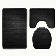 HDVCRNBAVW Home Toilet Seat Cover Absorption 3Pcs Set Carpet Decoration Bathroom Anti-Slip Entrance Doormat Modern Geometry Floor Toilet seat Cover(SSM0709-9)