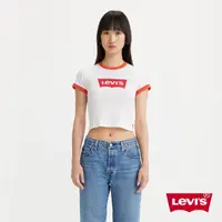 在飛比找momo購物網優惠-【LEVIS 官方旗艦】女款 Mini短版短袖Tee恤 / 