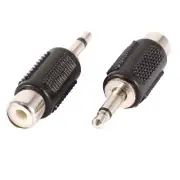 3.5mm Mono to RCA Jack Audio Adapter Connector x 2