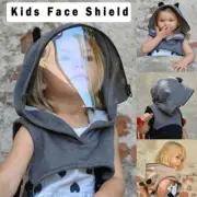 Full Face Shleld Protective Face Wear Hooded Hat Child Face Shield Removable