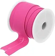 sourcing map 1 Inch Single Fold Bias Tape Cotton Continuous Bulk Bias Tape for Sewing, Seaming Quilting Hemming Binding Crafts (Rose Red 10 Yards)