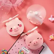 Makeup Mirror USB Fan LED Light Small Portable Mini Fan
