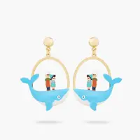 在飛比找momo購物網優惠-【Les Nereides】木偶奇遇記-小木偶與鯨魚耳環