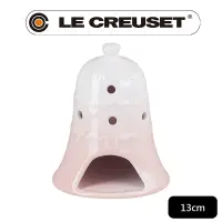 在飛比找PChome24h購物優惠-LE CREUSET-雪藏時光系列瓷器鈴鐺造型燭台 (貝殼粉