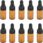 10pcs 3ml Empty brown Glass Dropper Bottles with Pipette for Essential Oil