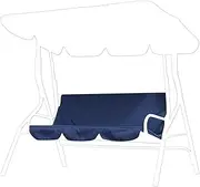 Outdoor Swing Cover 59x20x4 Waterproof Patio Swing Cover 190T Polyester Taffeta Thickened Porch Swing Cover for 3 Seat Outdoor Garden Yard Swing Chair Blue Swing Cover Porch Swing Cover Swing Covers
