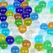 3 otters 180PCS Marbles Bulk, Glass Marbles for Kids Mixed Color Marbles for Marble Run Games Vase Fillers Home Table Decor DIY