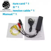 USB 2.0 Video Capture Card for VHS to DVD Conversion with Audio & S-Video Input