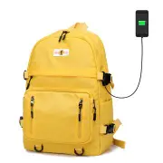 5013 17-inch USB Charging Backpacks Laptop Bag Women Female School Bag Travel Bagpack for Teenagers Girls Leisure Travel Daily Bagpack