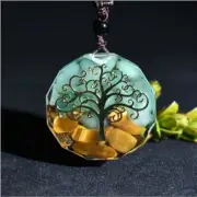 Tree Of Life Orgonite Necklace Energy Crystal Chakra Meditation Orgone Pendant